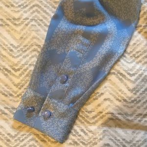 Silk French blue Equipment blouse
